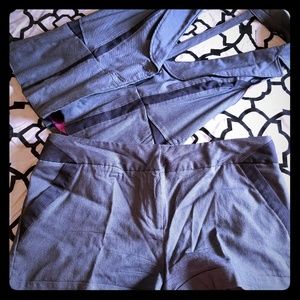 2 Piece Tuxedo Short Set 💛